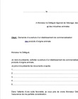 Demande d'ouverture d'un établissement 